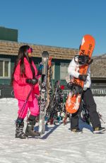 KIM KARDASHIAN and KENDALL JENNER Out at Slopes in Aspen 12/29/2018