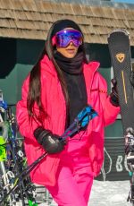 KIM KARDASHIAN and KENDALL JENNER Out at Slopes in Aspen 12/29/2018