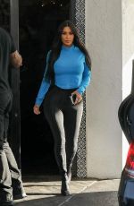 KIM KARDASHIAN Arrives at Keeping up with the Kardashians Taping in Sherman Oaks 11/30/2018