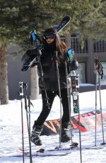 KIM KARDASHIAN Out at Slopes in Aspen 12/30/2018