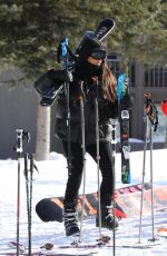 KIM KARDASHIAN Out at Slopes in Aspen 12/30/2018