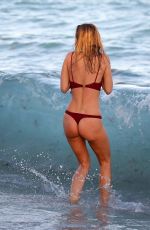 KIMBERLEY GARNER in Bikini at a Beach in Miami 12/30/2018