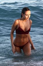 KIMBERLEY GARNER in Bikini at a Beach in Miami 12/30/2018