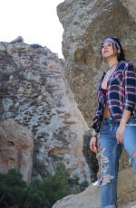 KIRA KOSARIN on the Set of a Photoshoot, December 2018