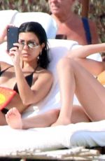 KOURTNEY KARDASHIAN and SOFIA RICHIE in Bikinis on the Beach in Mexico 12/22/2018
