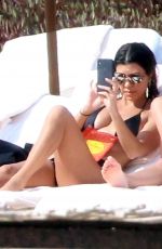 KOURTNEY KARDASHIAN and SOFIA RICHIE in Bikinis on the Beach in Mexico 12/22/2018