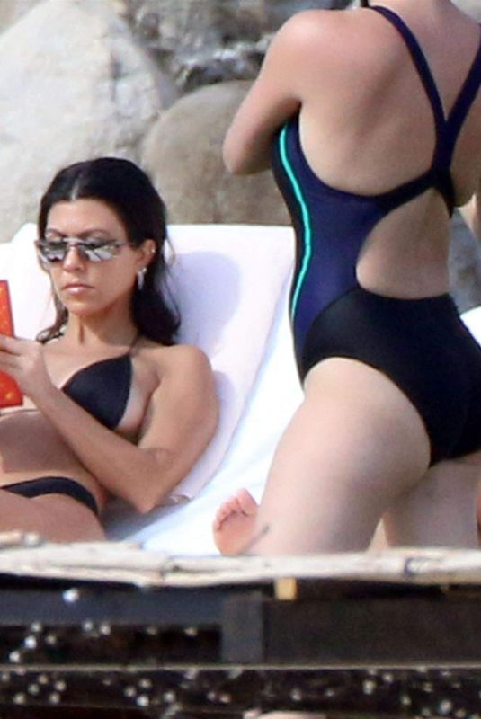 KOURTNEY KARDASHIAN and SOFIA RICHIE in Bikinis on the Beach in Mexico 12/22/2018