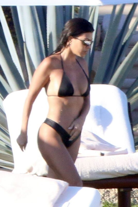 KOURTNEY KARDASHIAN in Bikini on Vacation in Mexico 12/22/2018