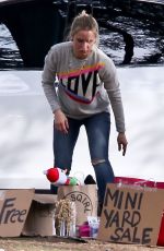 KRISTEN BELL at Free Mini Yard Sale at Her Home in Los Feliz 12/23/2018