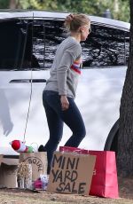 KRISTEN BELL at Free Mini Yard Sale at Her Home in Los Feliz 12/23/2018
