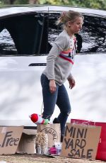 KRISTEN BELL at Free Mini Yard Sale at Her Home in Los Feliz 12/23/2018