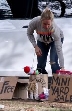 KRISTEN BELL at Free Mini Yard Sale at Her Home in Los Feliz 12/23/2018