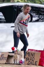 KRISTEN BELL at Free Mini Yard Sale at Her Home in Los Feliz 12/23/2018