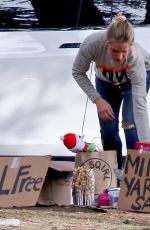 KRISTEN BELL at Free Mini Yard Sale at Her Home in Los Feliz 12/23/2018
