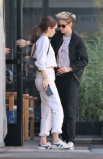 KRISTEN STEWART and SARA DINKIN at Cafe Gratitude in Los Angeles 12/21/2018