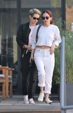 KRISTEN STEWART and SARA DINKIN at Cafe Gratitude in Los Angeles 12/21/2018