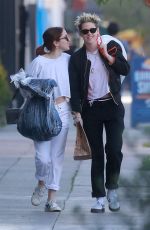 KRISTEN STEWART and SARA DINKIN at Cafe Gratitude in Los Angeles 12/21/2018