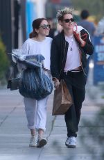 KRISTEN STEWART and SARA DINKIN at Cafe Gratitude in Los Angeles 12/21/2018