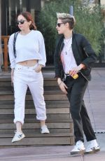 KRISTEN STEWART and SARA DINKIN at Cafe Gratitude in Los Angeles 12/21/2018