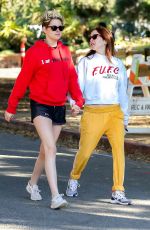 KRISTEN STEWART and SARA DINKIN Out Hikinig in Los Feliz 12/26/2018