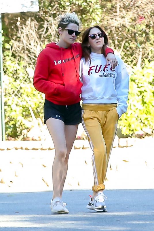 KRISTEN STEWART and SARA DINKIN Out Hikinig in Los Feliz 12/26/2018
