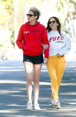 KRISTEN STEWART and SARA DINKIN Out Hikinig in Los Feliz 12/26/2018