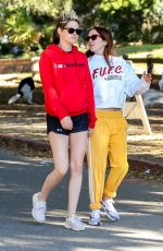 KRISTEN STEWART and SARA DINKIN Out Hikinig in Los Feliz 12/26/2018