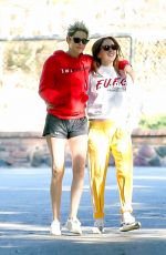 KRISTEN STEWART and SARA DINKIN Out Hikinig in Los Feliz 12/26/2018