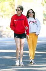 KRISTEN STEWART and SARA DINKIN Out Hikinig in Los Feliz 12/26/2018