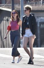 KRISTEN STEWART and SARA DINKIN Out in Los Angeles 12/27/2018