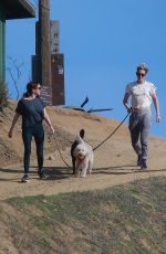 KRISTEN STEWART and SARA DINKIN with Their Dogs Out Hikking in Los Feliz 12/22/2018 