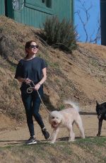 KRISTEN STEWART and SARA DINKIN with Their Dogs Out Hikking in Los Feliz 12/22/2018 