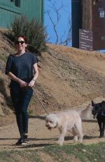 KRISTEN STEWART and SARA DINKIN with Their Dogs Out Hikking in Los Feliz 12/22/2018 