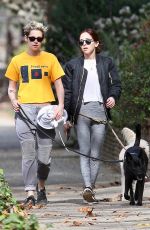 KRISTEN STEWART and SARA DINKIN with Their Dogs Out in Los Angeles 12/21/2018 