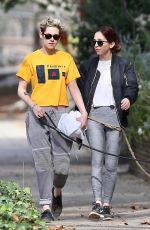 KRISTEN STEWART and SARA DINKIN with Their Dogs Out in Los Angeles 12/21/2018 
