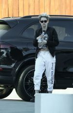 KRISTEN STEWART Arrives at Sara Dinkin