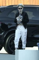KRISTEN STEWART Arrives at Sara Dinkin