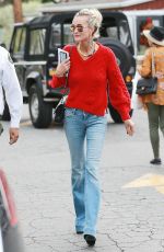 LAETICIA HALLYDAY Leaves Brentwood Country Mart in Los Angeles 11/27/2018