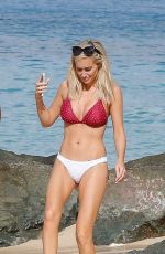 LAURA ANDERSON in Bikini at a Beach in Barbados 12/07/2018