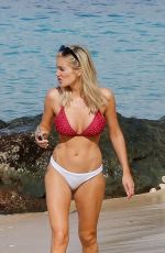 LAURA ANDERSON in Bikini at a Beach in Barbados 12/07/2018