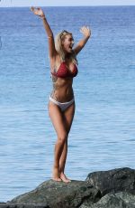 LAURA ANDERSON in Bikini at a Beach in Barbados 12/07/2018