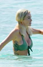 LAURA ANDERSON in Bikini at a Beach in Barbados 12/10/2018