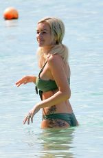 LAURA ANDERSON in Bikini at a Beach in Barbados 12/10/2018