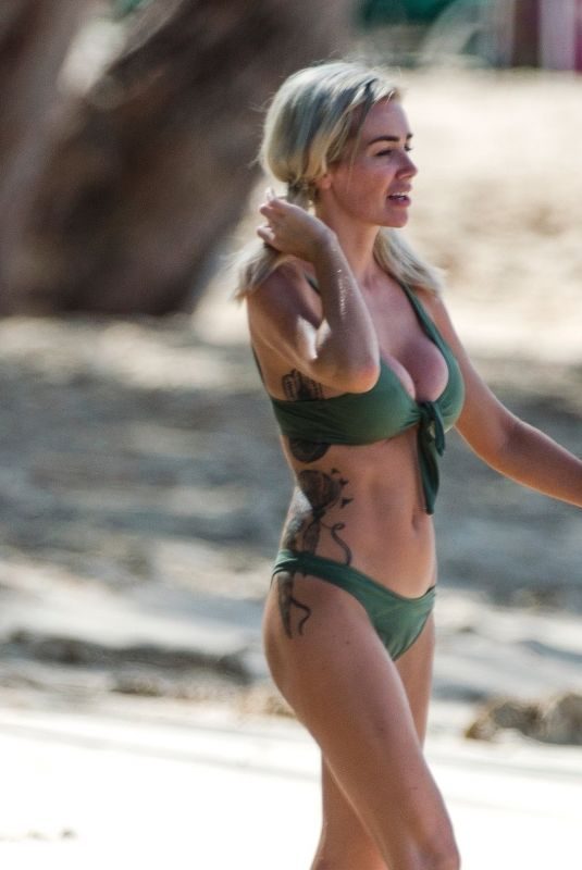 LAURA ANDERSON in Bikini at a Beach in Barbados 12/10/2018