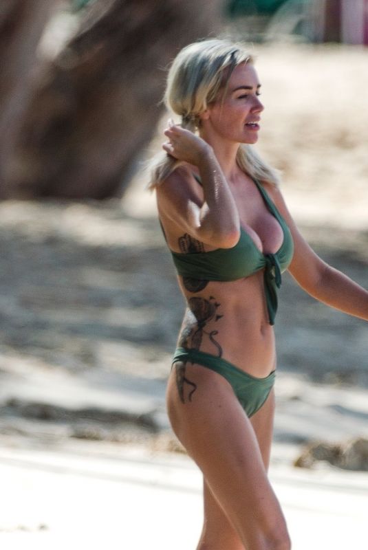 LAURA ANDERSON in Bikini at a Beach in Barbados 12/10/2018