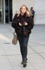LAURA WHITMORE Leaves BBC Studio in London 12/12/2018