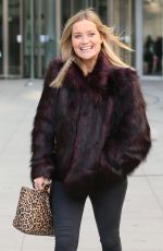 LAURA WHITMORE Leaves BBC Studio in London 12/12/2018