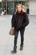 LAURA WHITMORE Leaves BBC Studio in London 12/12/2018