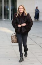 LAURA WHITMORE Leaves BBC Studio in London 12/12/2018