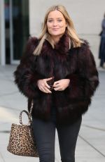LAURA WHITMORE Leaves BBC Studio in London 12/12/2018
